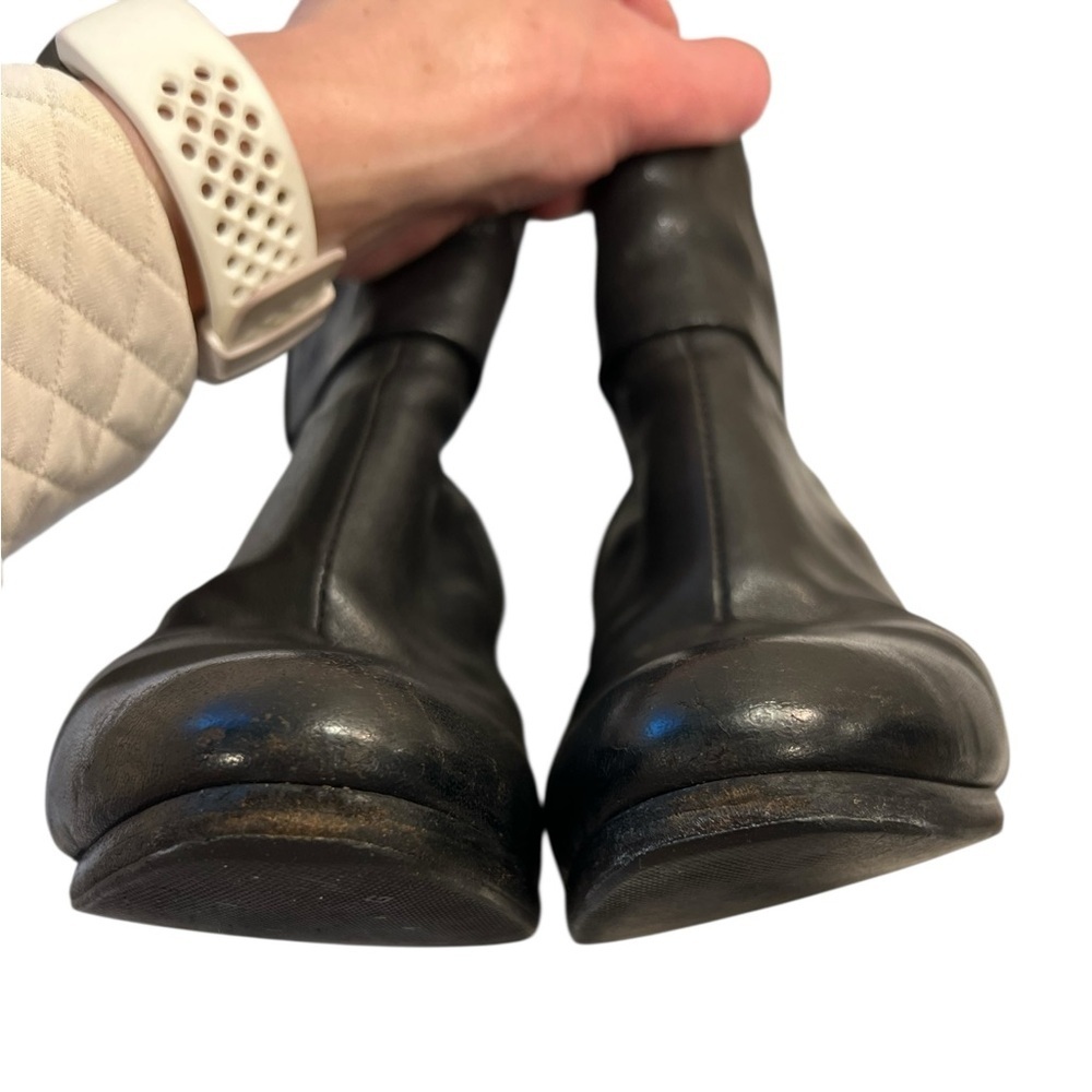 RAG & BONE Leather Moto Boot Newbury Bootie Black Size 37 - Picture 9 of 13